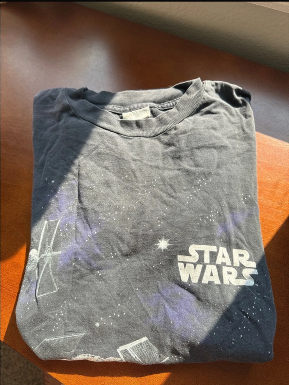 VTG 90s STAR WARS T Shirt TIE FIGHTER DEATH STAT MILLENIUM FALCON Made In USA XL
